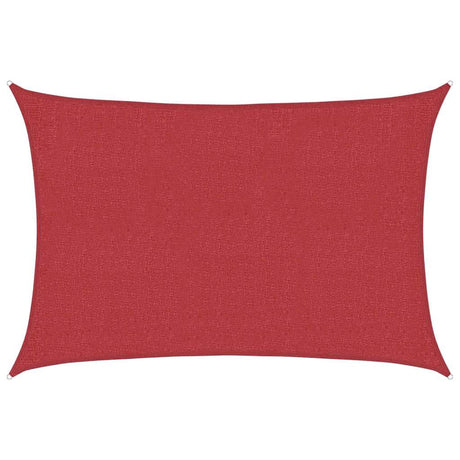 Vidaxl zonnezeil 160 g m² 2x3 m hdpe rood