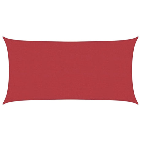 Vidaxl zonnezeil 160 g m² 2x4 m hdpe rood