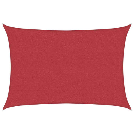 Vidaxl zonnezeil 160 g m² 2,5x4 m hdpe rood