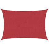 Vidaxl zonnezeil 160 g m² 3x4,5 m hdpe rood