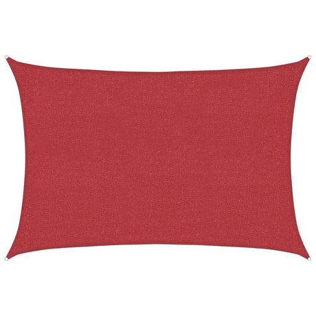 Vidaxl zonnezeil 160 g m² 3x4,5 m hdpe rood