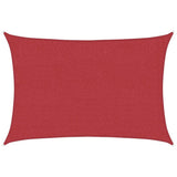 Vidaxl zonnezeil 160 g m² 3x5 m hdpe rood