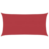 Vidaxl zonnezeil 160 g m² 3x6 m hdpe rood