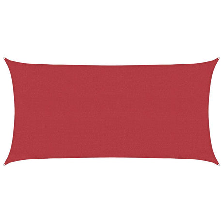 Vidaxl zonnezeil 160 g m² 3x6 m hdpe rood