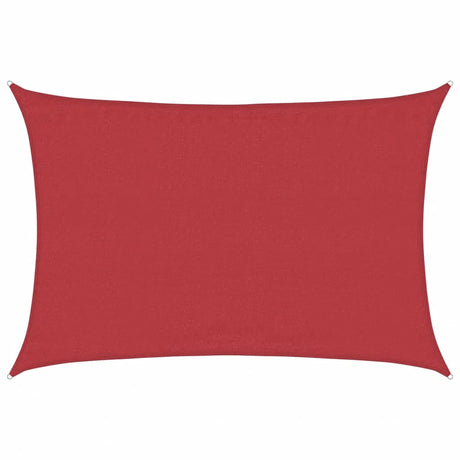 Vidaxl zonnezeil 160 g m² 3,5x5 m hdpe rood