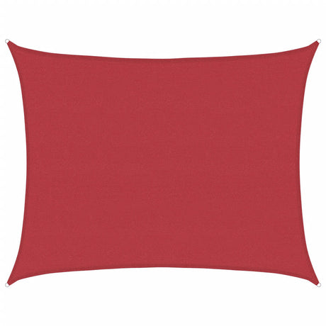 Vidaxl zonnezeil 160 g m² 6x8 m hdpe rood