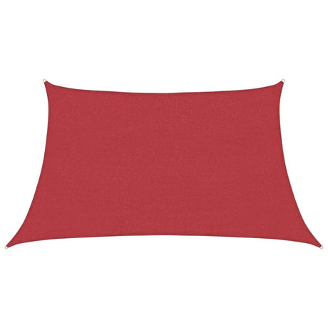 Vidaxl zonnezeil 160 g m² 3 4x2 m hdpe rood