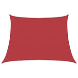 Vidaxl zonnezeil 160 g m² 4 5x3 m hdpe rood