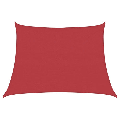 Vidaxl zonnezeil 160 g m² 4 5x3 m hdpe rood