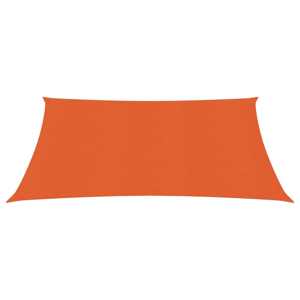 VidaXL Zonnezeil 160 g m² 2,5x2,5 m HDPE oranje