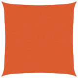 Vidaxl zonnezeil 160 g m² vierkant 4x4 m hdpe oranje