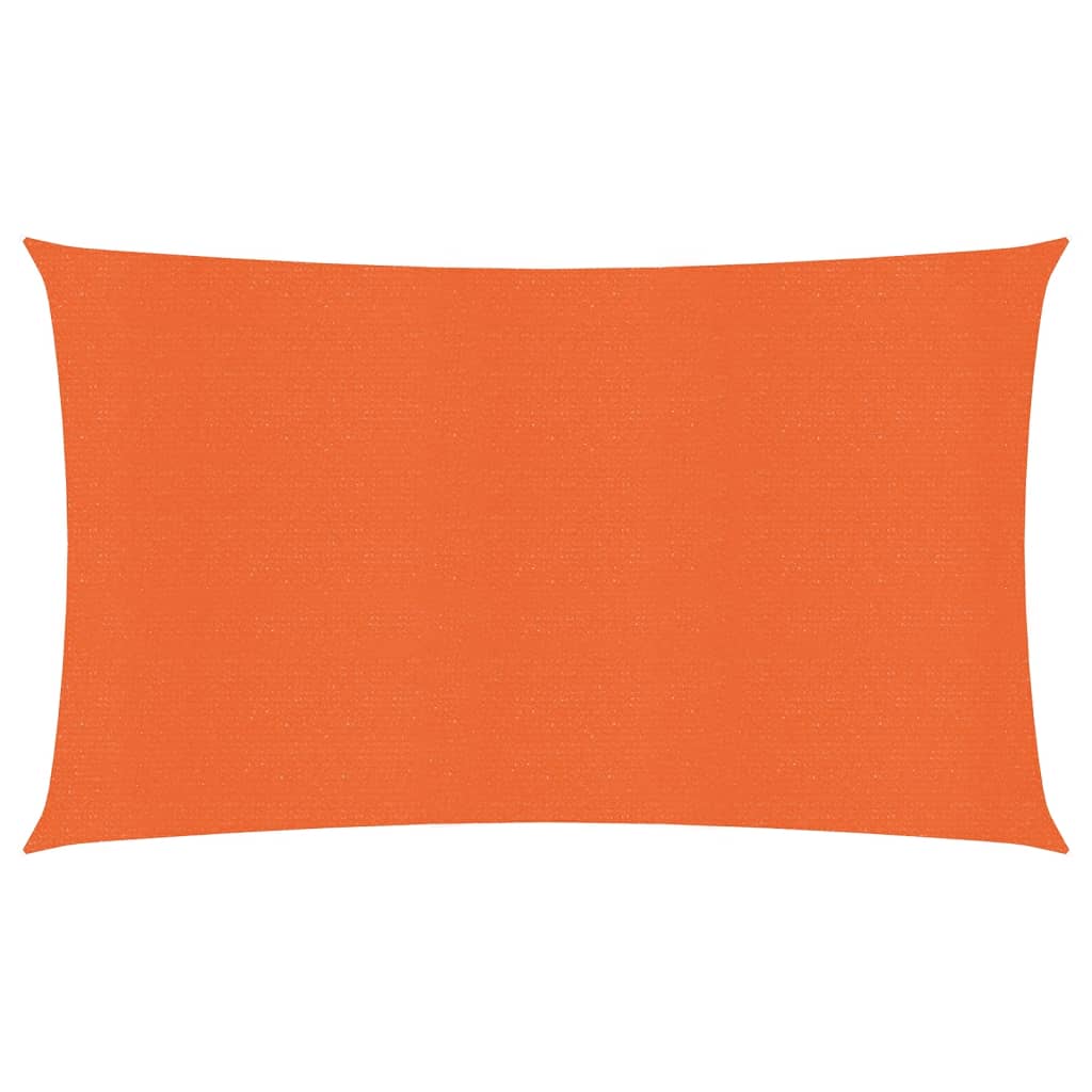 VidaXL Zonnezeil 160 g m² rechthoekig 4x7 m HDPE oranje