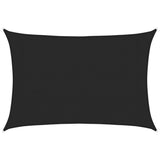 Vidaxl zonnezeil 160 g m² 3x4 m hdpe zwart