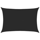 Vidaxl zonnezeil 160 g m² 5x7 m hdpe zwart