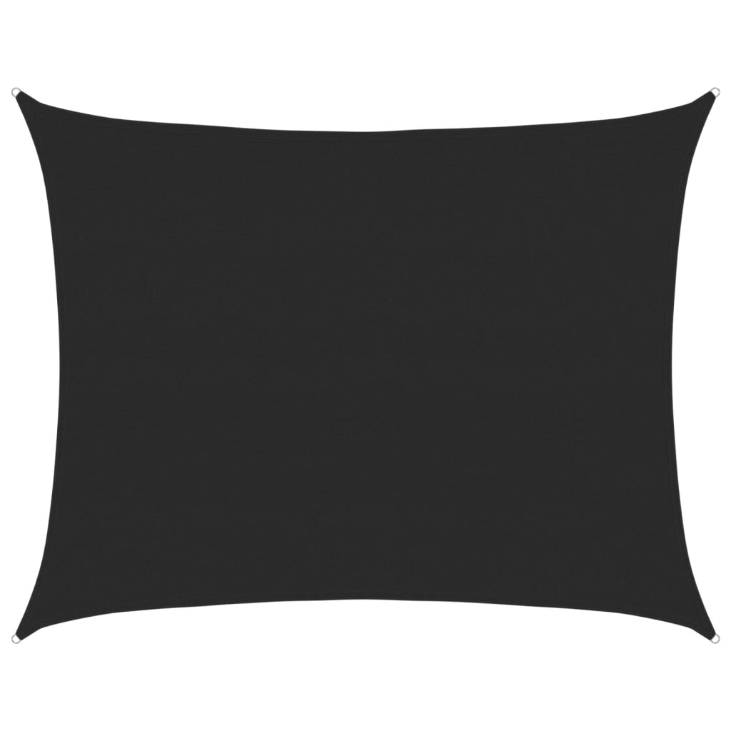 Vidaxl zonnezeil 160 g m² rechthoekig 6x8 m hdpe zwart