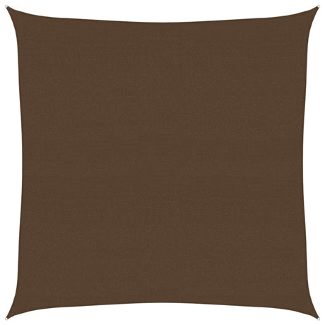 Vidaxl zonnezeil 160 g m² 5x5 m hdpe bruin