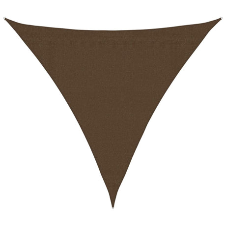 Vidaxl zonnezeil 160 g m² 3,6x3,6x3,6 m hdpe bruin