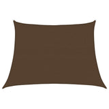 Vidaxl zonnezeil 160 g m² 4 5x3 m hdpe bruin