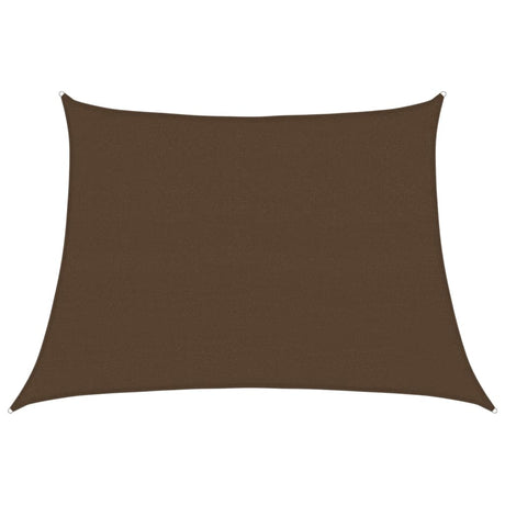 Vidaxl zonnezeil 160 g m² 4 5x3 m hdpe bruin