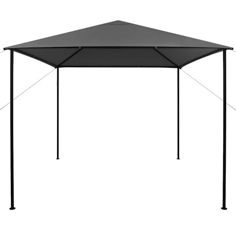 Vidaxl prieel 180 g m² 3x3 m stof en staal antraciet