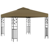 Vidaxl prieel 180 g m² 3x3 m taupe