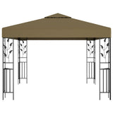 Vidaxl prieel 180 g m² 3x3 m taupe