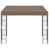 Vidaxl wandprieel 3x3 m stof taupe