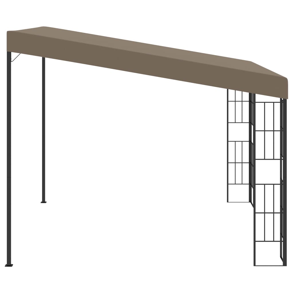 Vidaxl wandprieel 3x3 m stof taupe