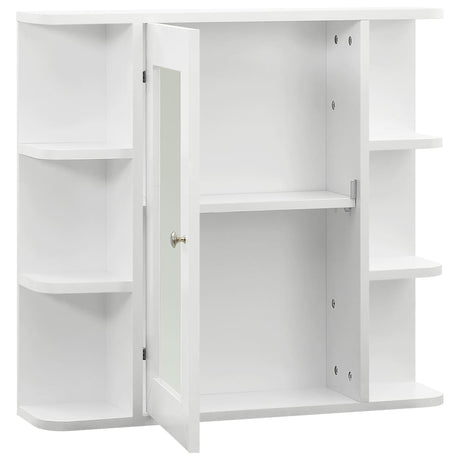 Vidaxl badkamerspiegelkast 66x17x63 cm mdf wit