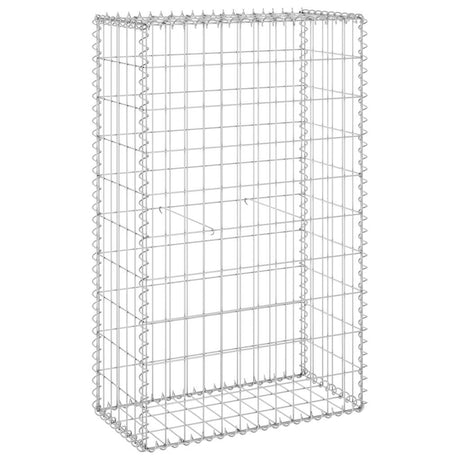 Vidaxl schanskorfmuur met deksels 60x30x100 cm gegalvaniseerd staal