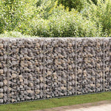 Vidaxl schanskorfmuur met deksels 100x60x100 cm gegalvaniseerd staal