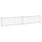 Vidaxl schanskorfmuur met deksels 300x30x50 cm gegalvaniseerd staal