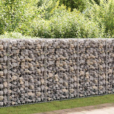 Vidaxl schanskorfmuur met deksels 300x30x100 cm gegalvaniseerd staal