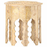 Vidaxl bijzettafel ø48 cm massief mangohout