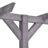 VidaXL Pergola 400x40x205 cm geïmpregneerd grenenhout grijs