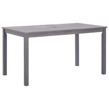 Vidaxl tuintafel 140x80x74 cm massief acaciahout greywash