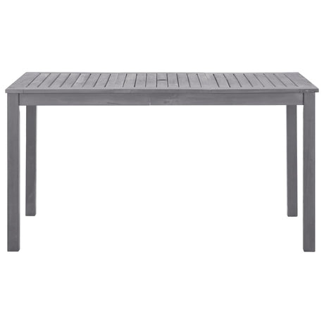 Vidaxl tuintafel 140x80x74 cm massief acaciahout greywash