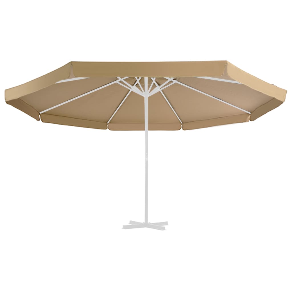 VidaXL Vervangingsdoek voor parasol 500 cm taupe