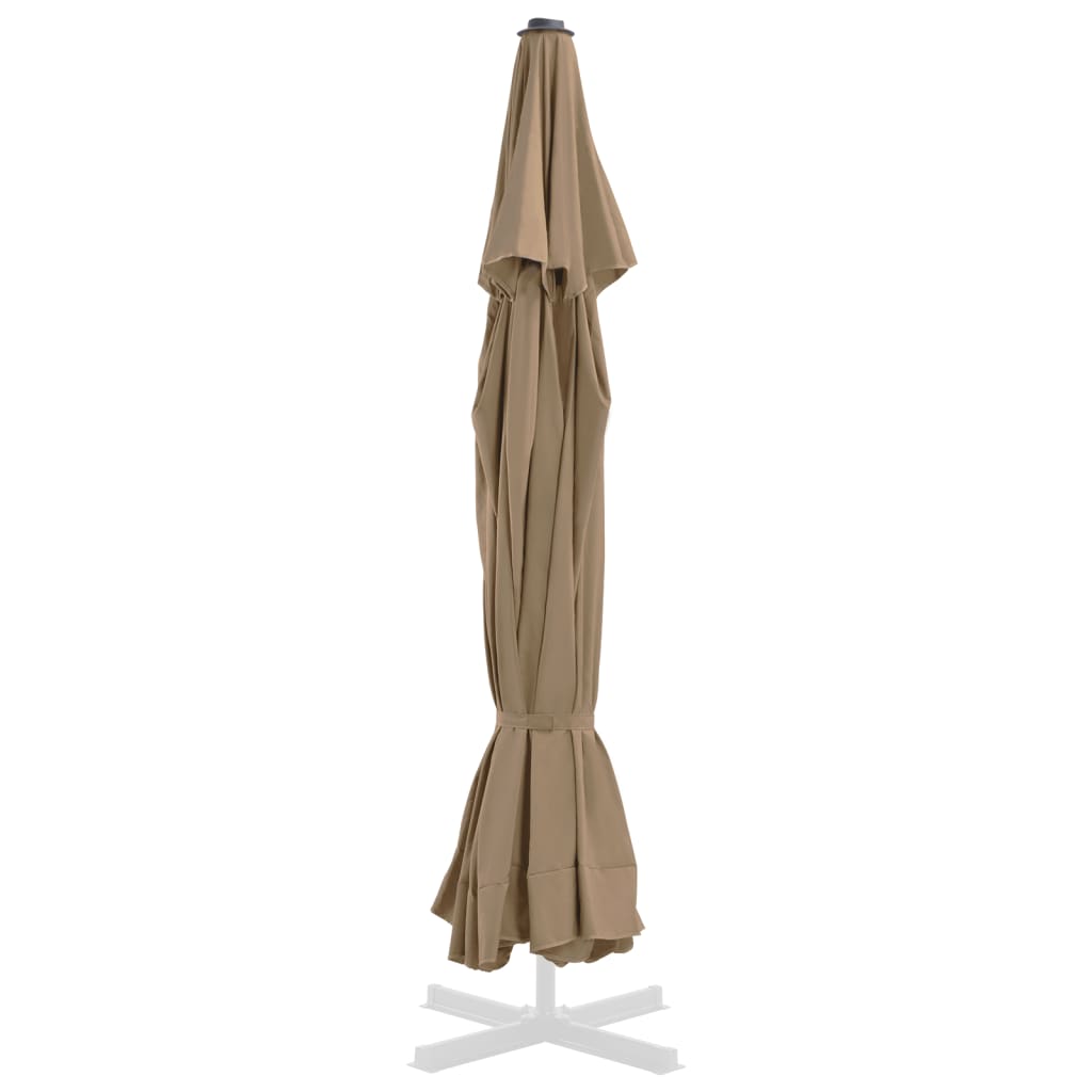 VidaXL Vervangingsdoek voor parasol 500 cm taupe