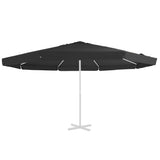 Vidaxl vervangingsdoek voor parasol 515 cm zwart
