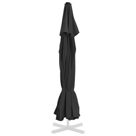 Vidaxl vervangingsdoek voor parasol 515 cm zwart