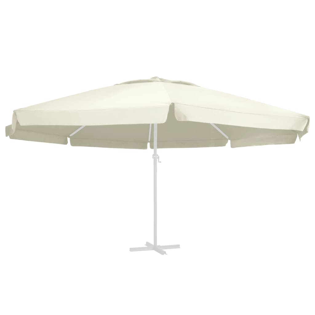 VidaXL Vervangingsdoek voor parasol 600 cm zandkleurig