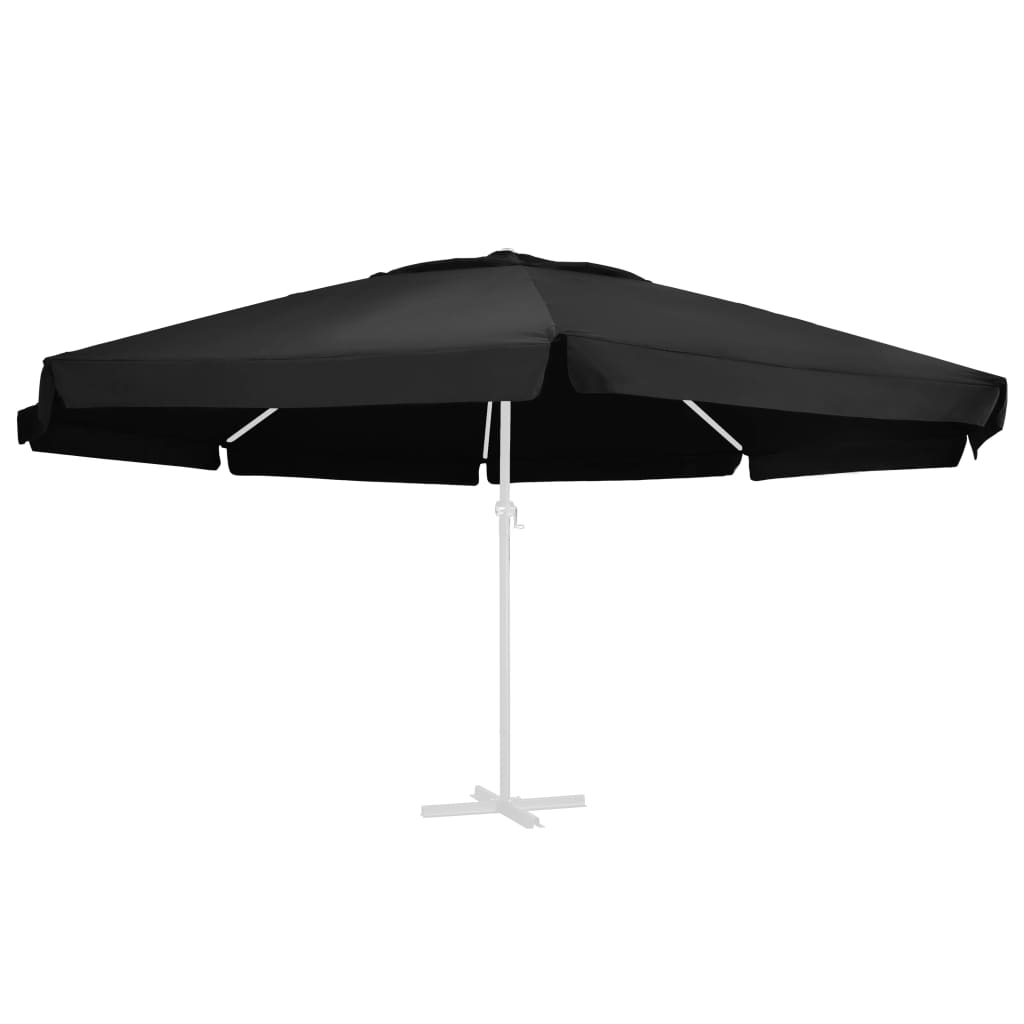 Vidaxl vervangingsdoek voor parasol 600 cm zwart