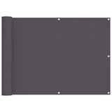 Vidaxl balkonscherm 75x300 cm oxford stof antraciet