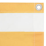 Vidaxl balkonscherm 75x400 cm oxford stof wit en geel