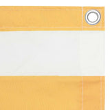 Vidaxl balkonscherm 75x500 cm oxford stof wit en geel