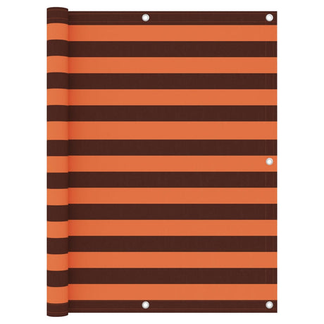 Vidaxl balkonscherm 120x300 cm oxford stof oranje en bruin