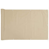 Vidaxl balkonscherm 120x400 cm oxford stof beige