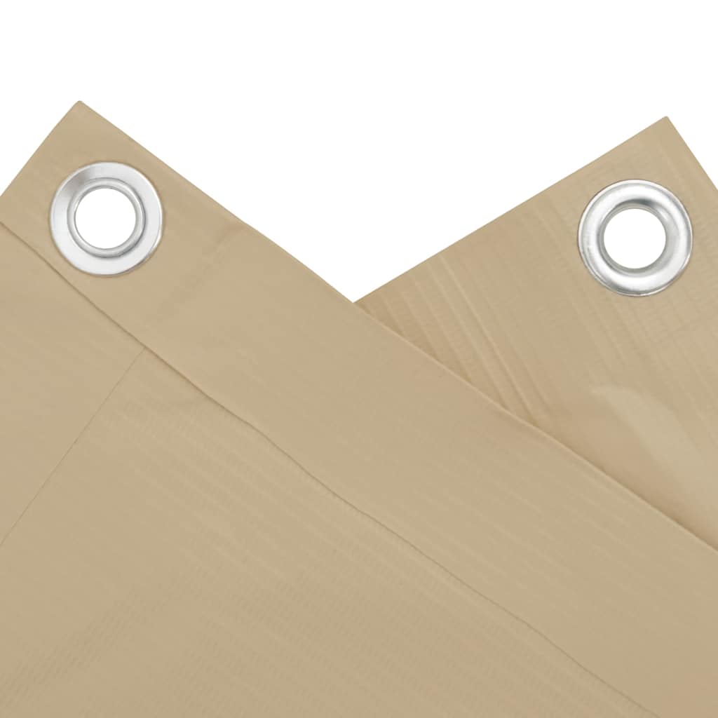 Vidaxl balkonscherm 120x400 cm oxford stof beige