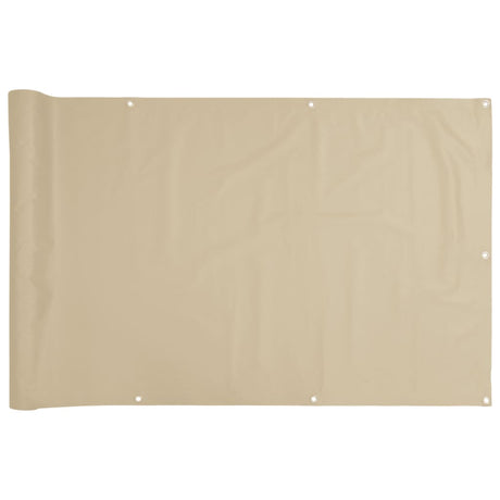 VidaXL Balkonscherm 120x500 cm oxford stof beige